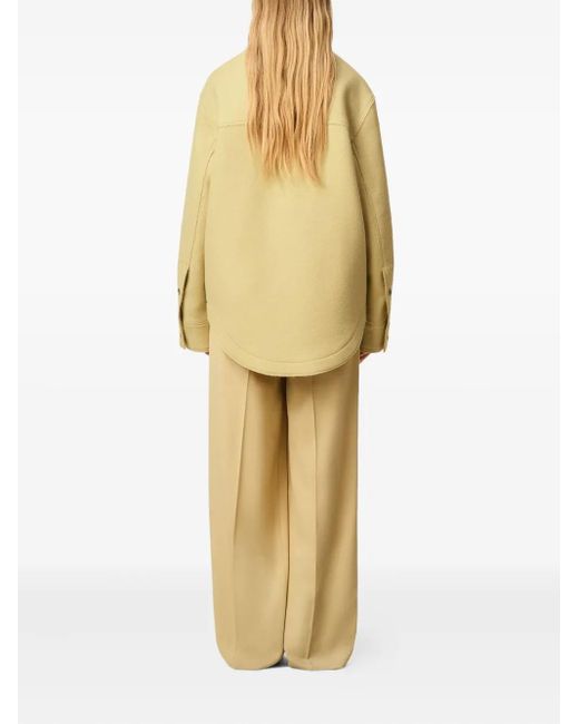 AMI Metallic Button-Up Wool Jacket