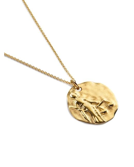Monica Vinader White Gp Zodiac Libra Necklace