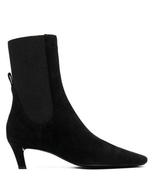toteme mid heel ankle boots