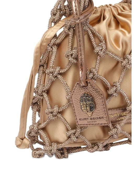 Kurt Geiger Natural Crystal-Embellished Handbag