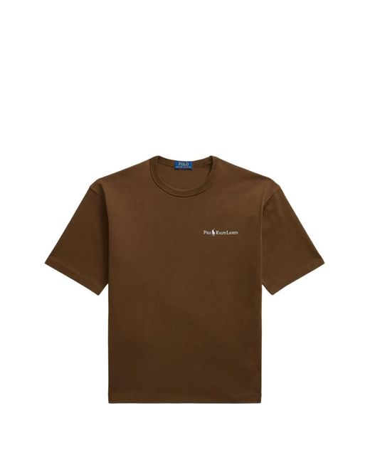 Polo Ralph Lauren Brown T-Shirt À Détail De Logo for men