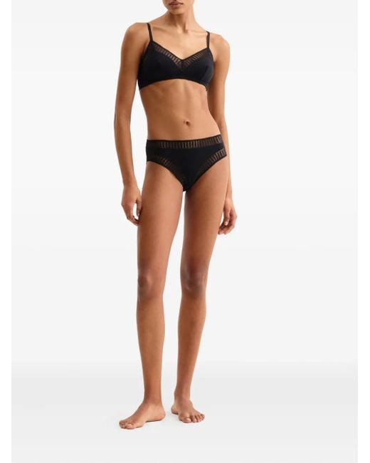 Eres Black Madeleine Graph Wireless Triangle Bra