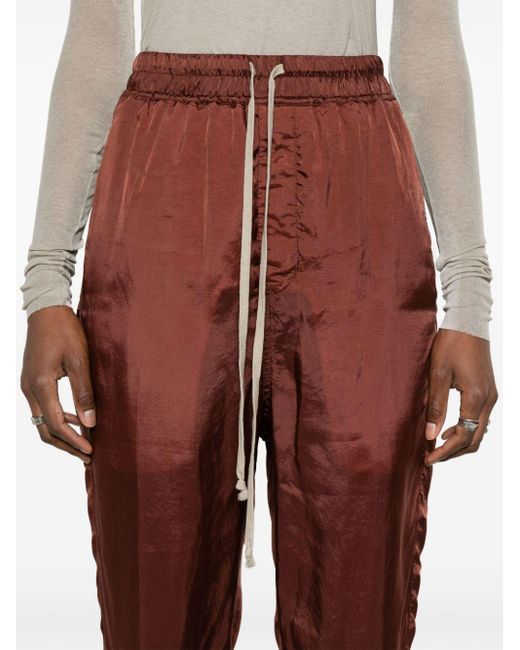 Pantaloni Astaires crop di Rick Owens in Red