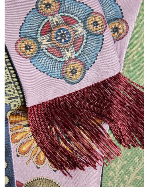 LaDoubleJ White Nucleus-Print Scarf