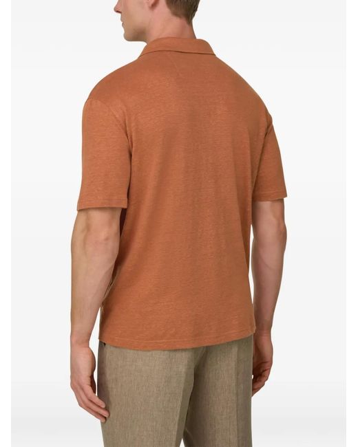 T-Shirt À Col V Boggi pour homme en coloris Orange