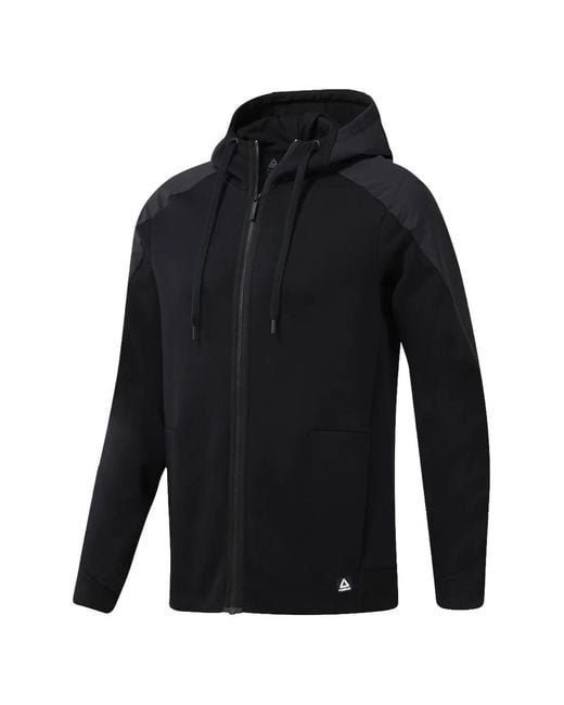 Reebok Blue Hooded Lightweight Jacket for men