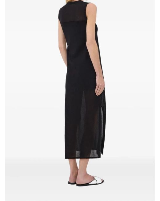 Loulou de Saison Philae シアーパネル ドレス Black