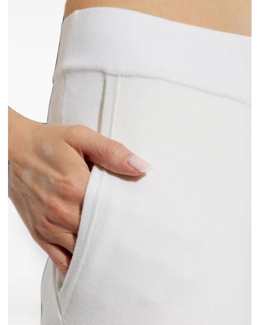 Max Mara White Baldo High-Waisted Trousers