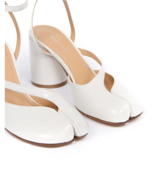 Maison Margiela 80Mm Tabi Sandal Pumps in White | Lyst Maison Margiela 80Mm Tabi Sandal Pumps in White | Lyst