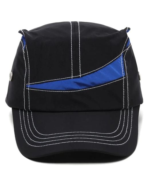 Adererror Black Colour-Block Panelled Cap