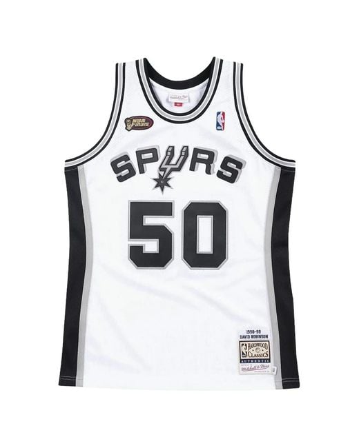 Mitchell & Ness White David Robinson San Antonio Spurs 1998-99 Jersey for men