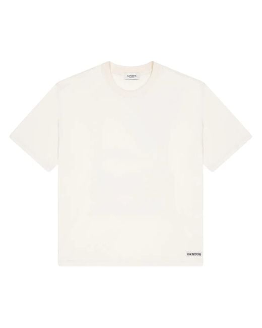 Laneus White Graphic-Print T-Shirt