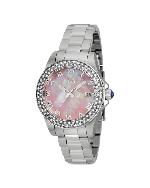 INVICTA WATCH White Angel Crystal Bezel 38Mm Watch