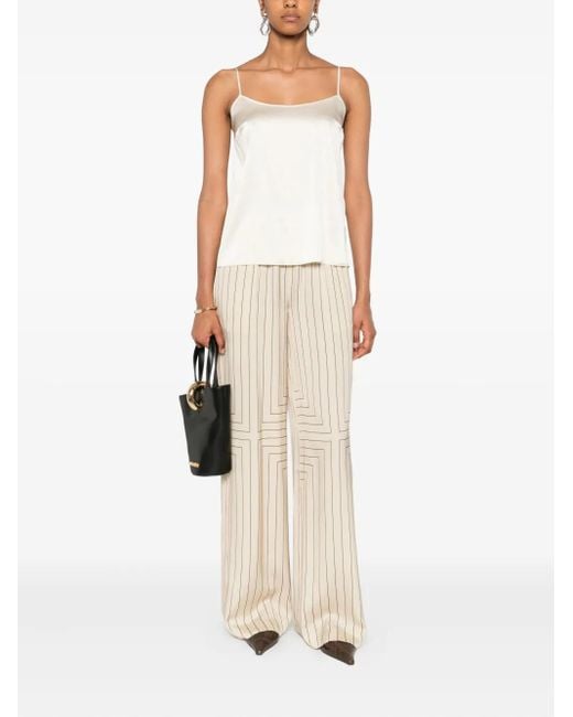 Ermanno Scervino White Spaghetti-Strap Top