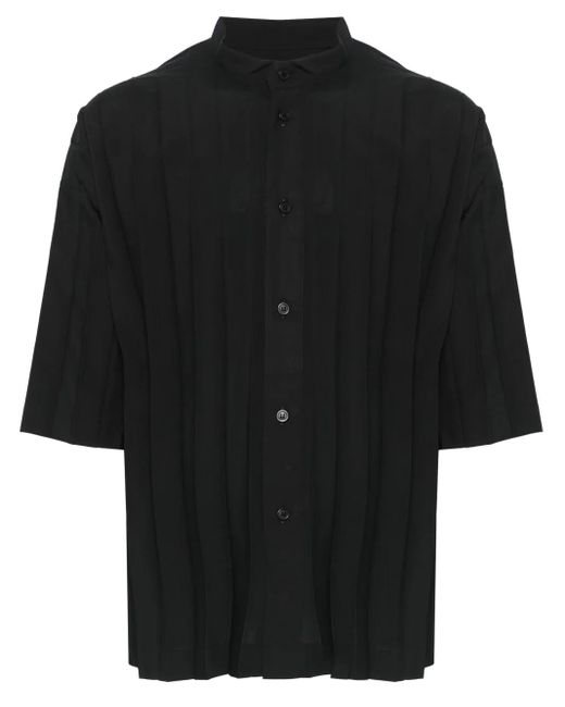 Homme Plissé Issey Miyake Edge Hemd in Black für Herren