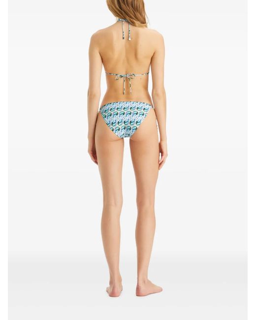 Tory Burch Blue Printed Bikini