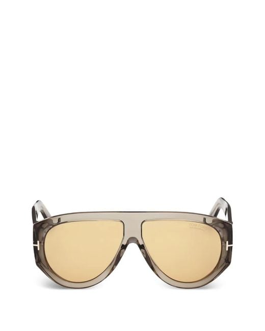 Tom Ford Natural Bronson Pilot-Frame Sunglasses for men