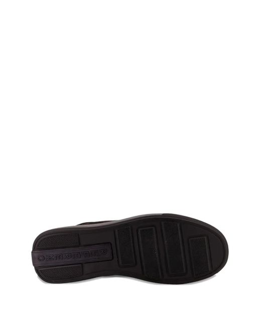 Referenc Black Lace-Up Suede Derby Shoes for men