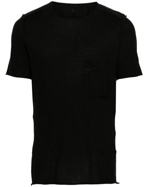 Masnada T-Shirt im Distressed-Look in Black für Herren