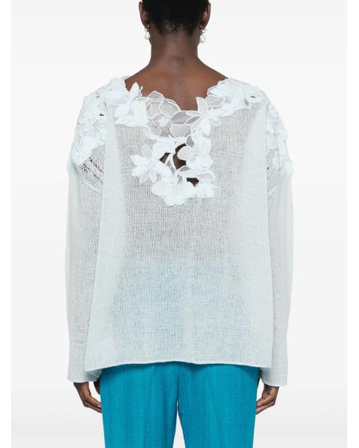 Ermanno Scervino エンブロイダリー セーター White