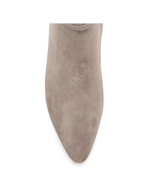 Coccinelle Gray C-Look Pointed-Toe Buckled Ankle Boots