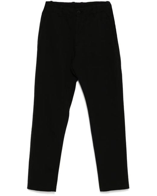 Transit Black Straight-Leg Trousers for men