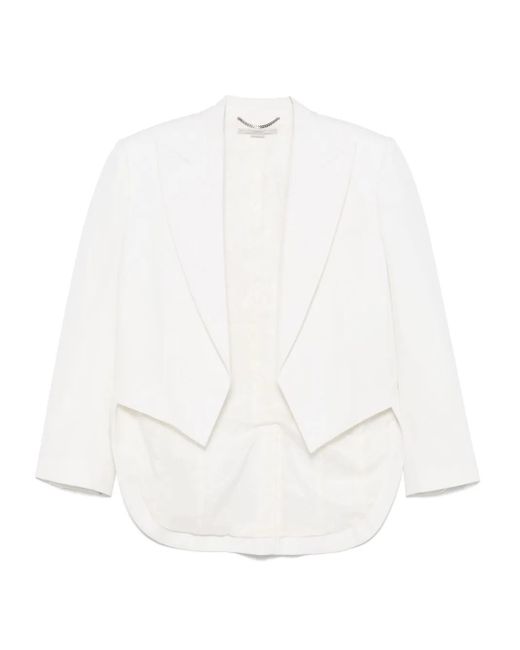 Stella McCartney クロップド ジャケット White