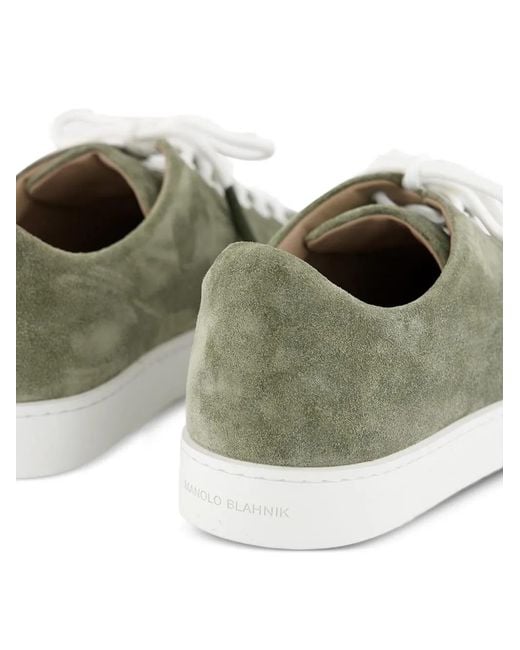 Baskets Semanado À Lacets Manolo Blahnik pour homme en coloris Green
