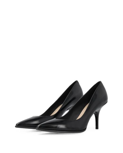 Pinko Black Logo-Plaque Pointed-Toe Pumps
