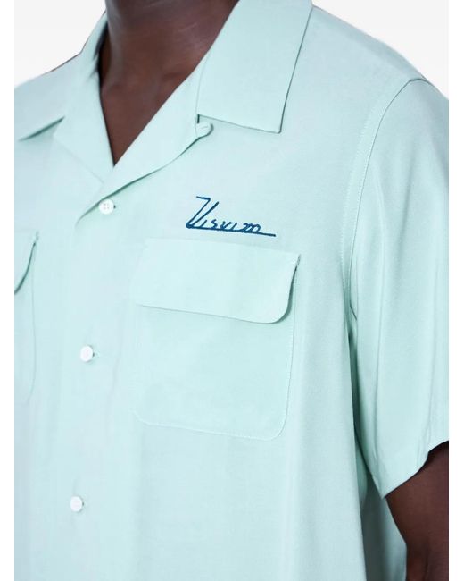 Visvim Blue Camp-Collar Short-Sleeve Shirt for men