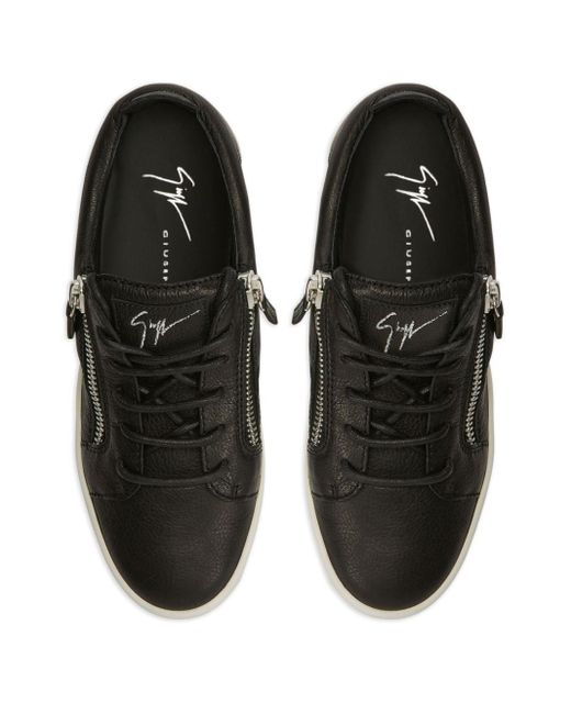 Giuseppe Zanotti Black Nicki Leather Sneakers
