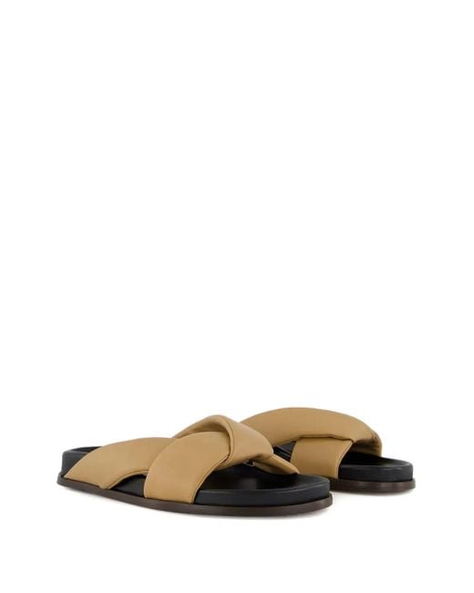 Emme Parsons Brown Folded Sandals