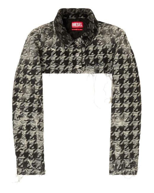 DIESEL Black De-Ansis-Fsh2 Denim Jacket