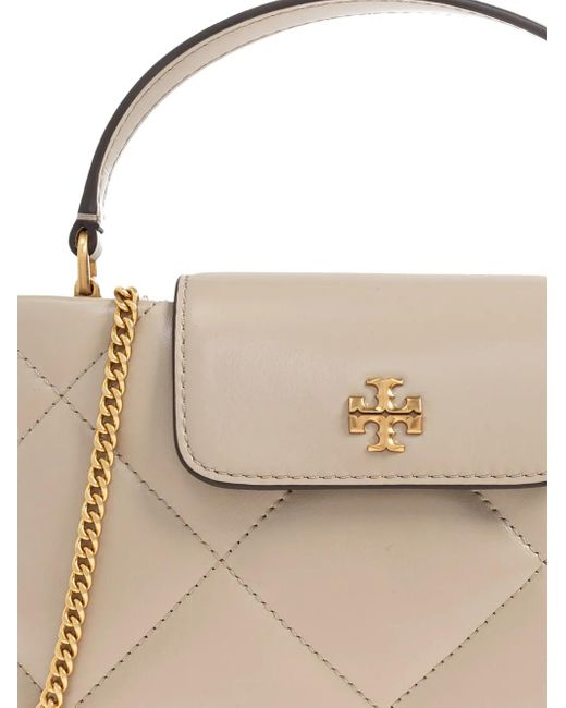 Tory Burch Metallic Kira Quilted-Desing Tote Bag