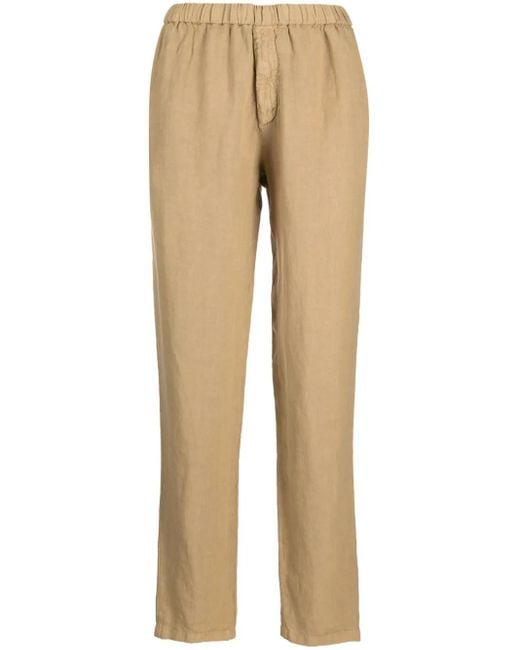 Boglioli Natural Straight-Leg Linen Trousers for men
