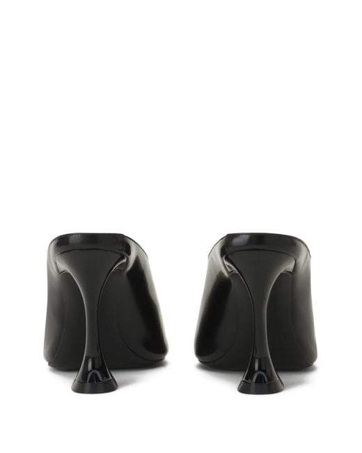Lanvin Black Midnight Step Sculpted-Heel Sandals