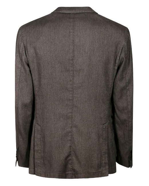 Boglioli Black Buttoned Jacket for men