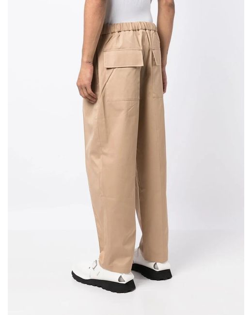 Jil Sander Straight Broek in het Natural voor heren