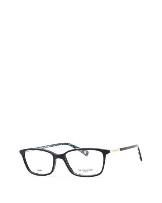Liz Claiborne Black Rectangle-Frame Glasses