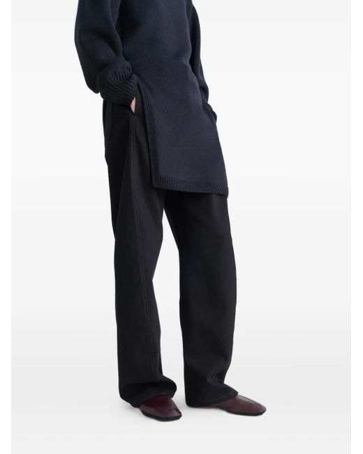 Lemaire Brown Square-Toe Slippers