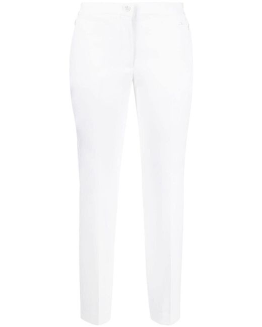 J.Lindeberg White Elle Cropped Golf Trousers