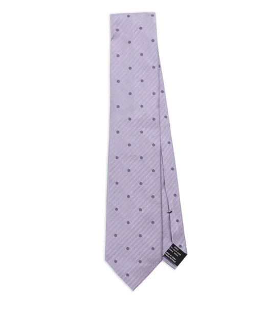Cravatta A Pois di Tom Ford in Purple da Uomo