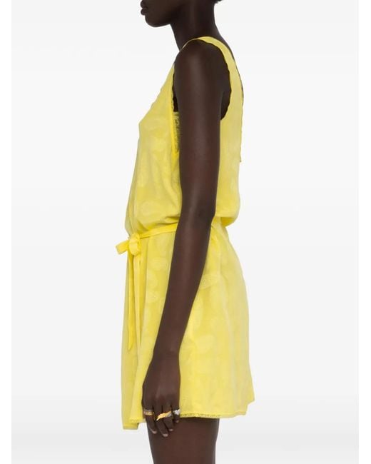 Zadig & Voltaire Yellow Paisley-Pattern V-Neck Dress