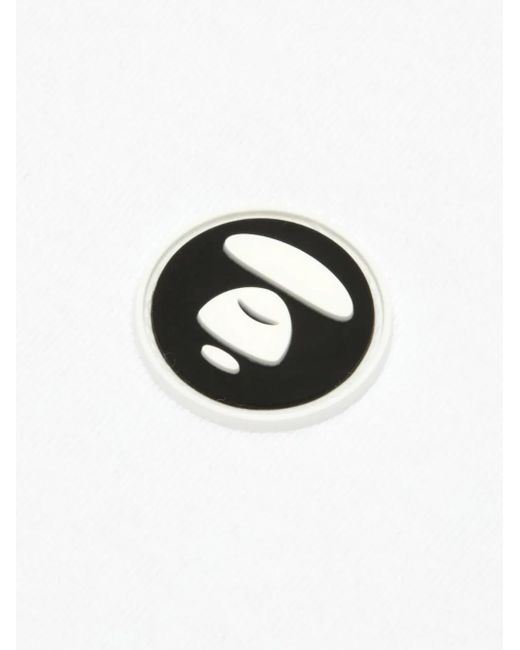 Aape By A Bathing Ape White Logo Long-Sleeve T-Shirt for men