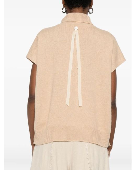A Tentative Atelier White Roll-Neck Sweater