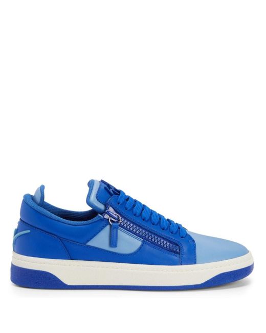 Giuseppe Zanotti Gz94 Sneakers Met Colourblocking in het Blue voor heren