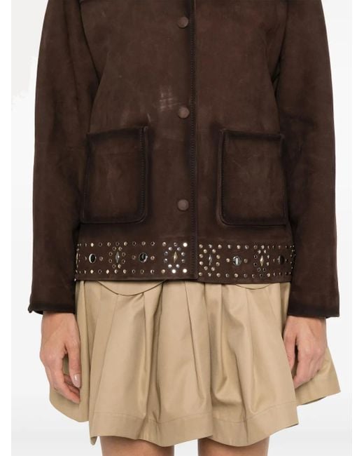 Sandro Brown Suede Jacket