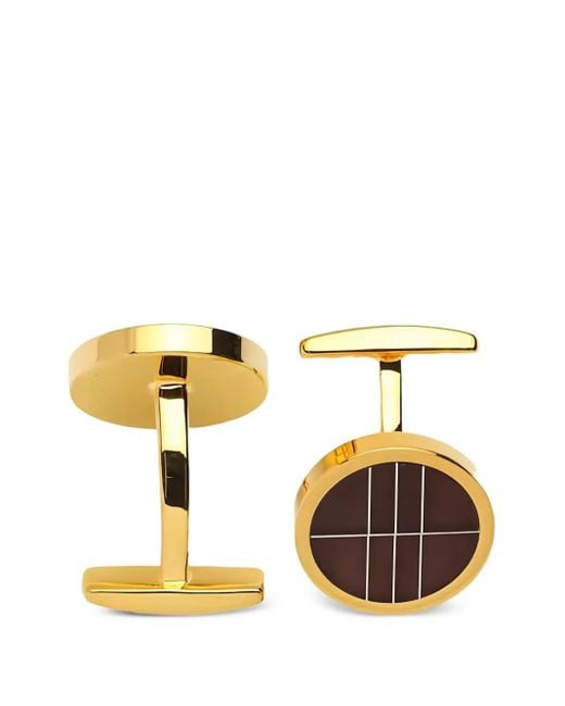 Gemelos con cuadrícula redonda Boss de hombre de color Metallic