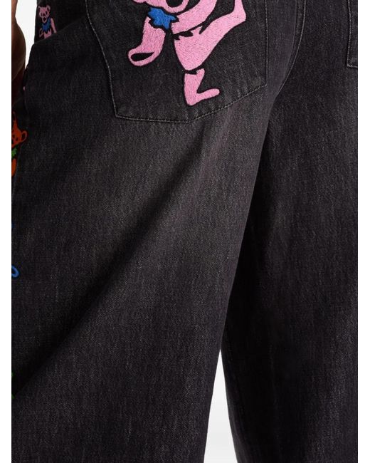 Vaqueros Amazing con parches bordados Alice + Olivia de color Blue