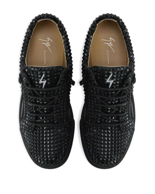 Giuseppe Zanotti Black The Manhattan Sneakers for men